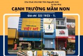 Cho thuê Nhà Mặt Tiền Nguyễn Sơn 56m2, 1Lầu, 22triệu, Cạnh trường MẦM NON